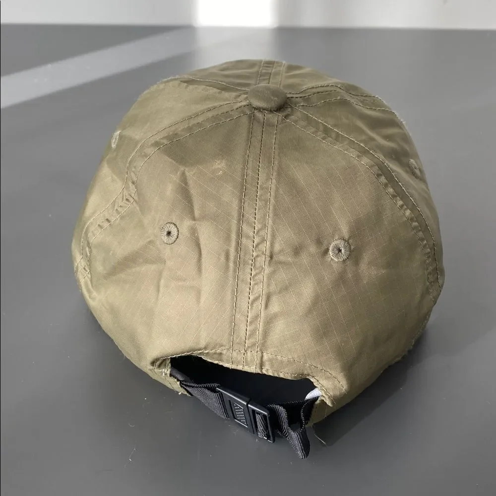 Adidas Original Olive Military Green Cap Logo Patch OS Unisex Nylon Street